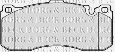 BORG & BECK bbp2155 -  Комплект тормозных колодок, дисковый тормоз